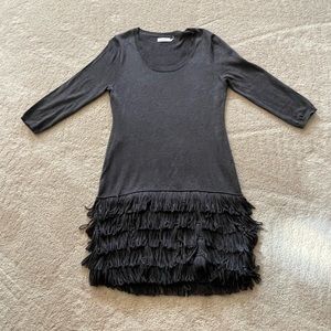 Calvin Klein fringed dress